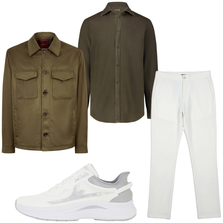 Outfit uomo - Casual. Stile Casual per Tutti i giorni. Abbinamento con sneakers, pantaloni, giacche, camicie.