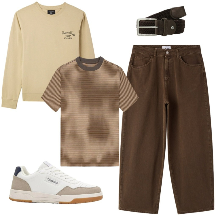 Outfit uomo - #in.gita. Stile Urban per Tutti i giorni. Abbinamento con sneakers, felpe, pantaloni, cinture, t-shirt.