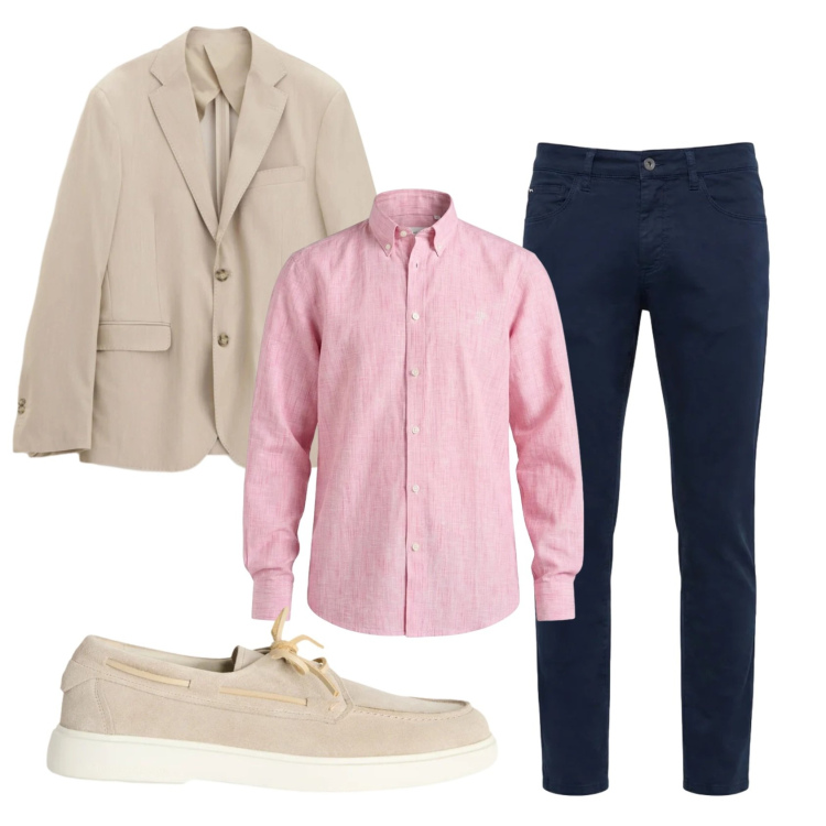 Outfit uomo - Total look #2387105. Stile Casual per Tutti i giorni. Abbinamento con giacche, scarpe stringate, pantaloni, camicie.