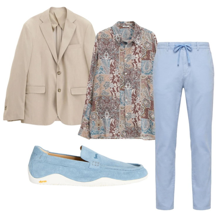 Outfit uomo - Total look #2387107. Stile Business/Elegante per Serata speciale. Abbinamento con camicie, giacche, scarpe stringate, pantaloni.