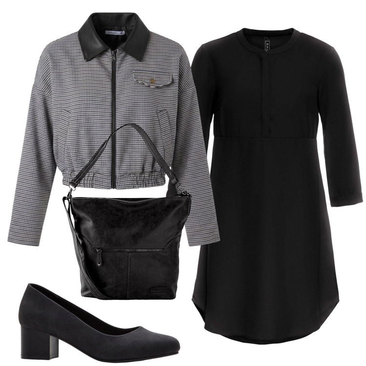 Outfit donna - Total look #2387172. Stile Bon Ton per Ufficio. Abbinamento con borse a spalla, vestiti, décolleté, cappotti.