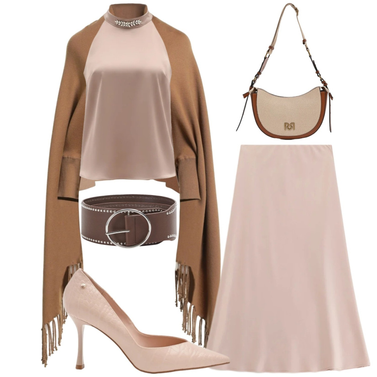 Outfit donna - Cerimonia/eventi. Stile Bon Ton per Cerimonia. Abbinamento con cappe, cinture, gonne longuette, top, décolleté, borse a tracolla.
