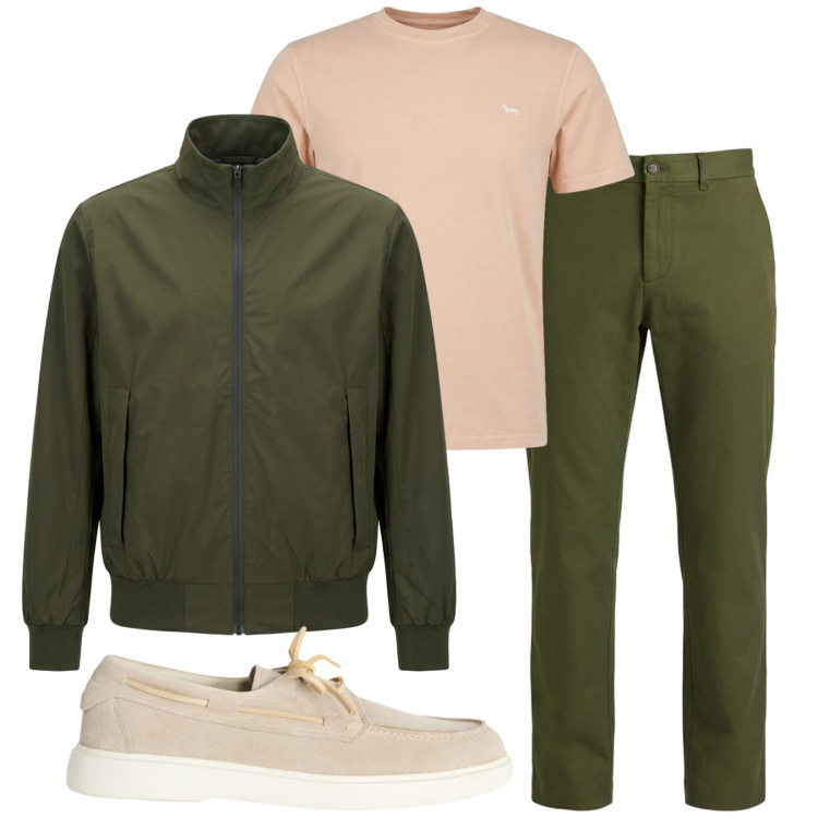 Outfit uomo - Total look #2387546. Stile Trendy per Tutti i giorni. Abbinamento con scarpe stringate, t-shirt, pantaloni, giacche.