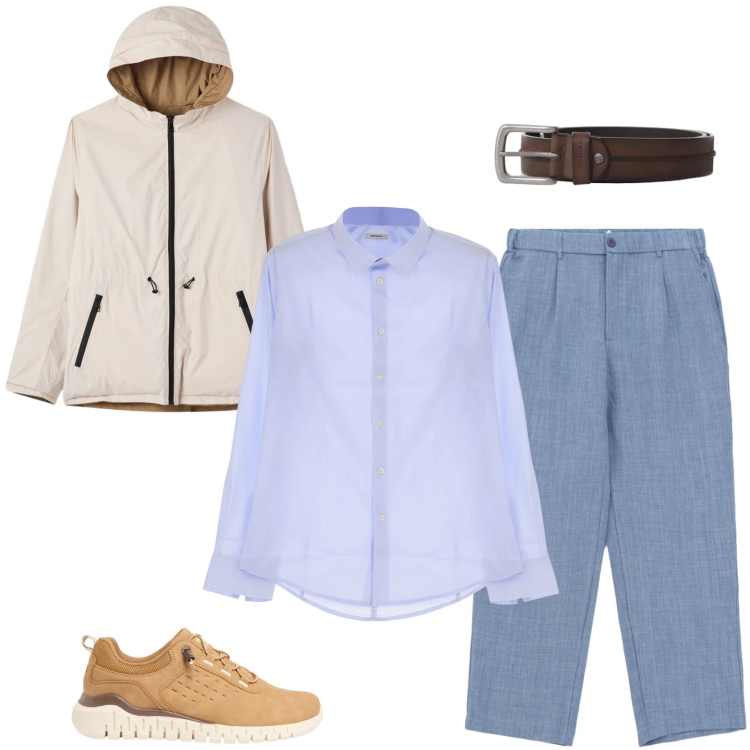 Outfit uomo - Eleganza Casual per l\'Uomo Moderno. Stile Casual per Tutti i giorni. Abbinamento con sneakers, giacche, camicie, pantaloni, cinture.