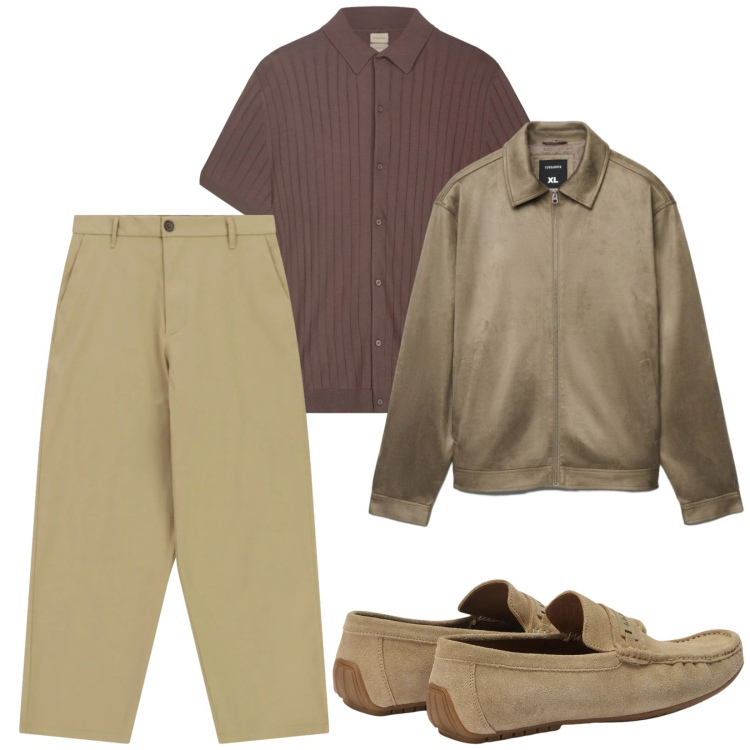 Outfit uomo - Total look #2387894. Stile Trendy per Serata speciale. Abbinamento con giacche, pantaloni, scarpe stringate, polo.