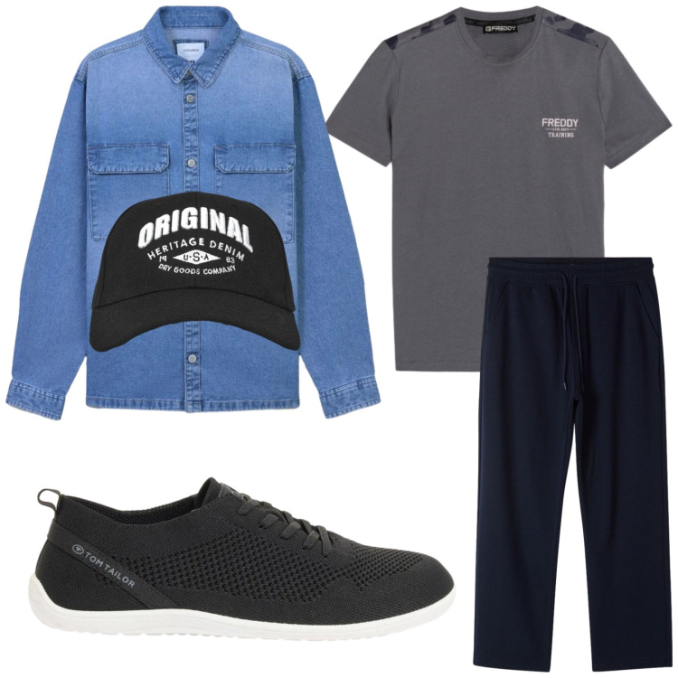 Outfit uomo - Le sneakers leggerissime. Stile Urban per Tutti i giorni. Abbinamento con sneakers, cappelli con visiera, cappotti, pantaloni, t-shirt.