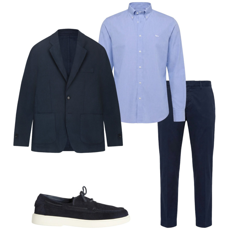 Outfit uomo - Business men. Stile Business/Elegante per Ufficio. Abbinamento con scarpe stringate, camicie, pantaloni chino, giacche.