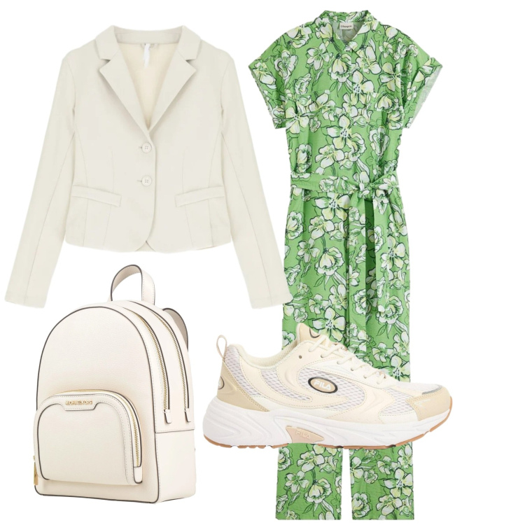 Outfit donna - Total look #2388497. Stile Casual per Ufficio. Abbinamento con zaini, tute, sneakers, blazer.
