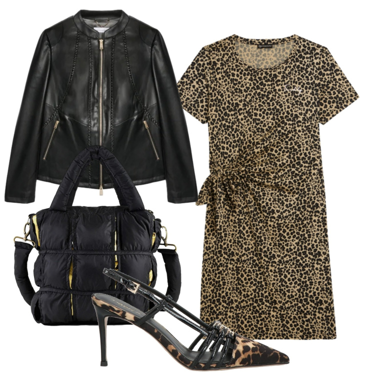 Outfit donna - Total look #2388498. Stile Trendy per Tutti i giorni. Abbinamento con décolleté, blazer, vestiti midi/longuette, borse a mano.
