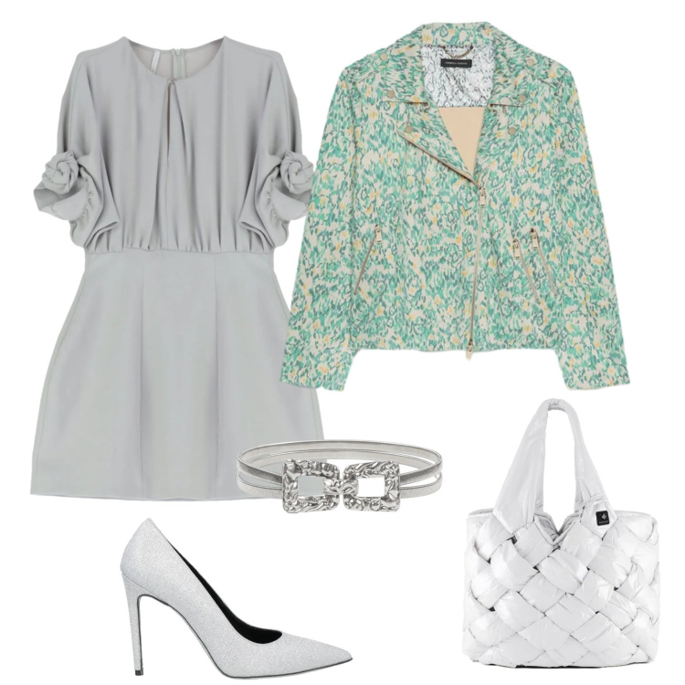 Outfit donna - Total look #2388586. Stile Glamour per Cerimonia. Abbinamento con décolleté, blazer, vestiti corti, cinture, borse tote.
