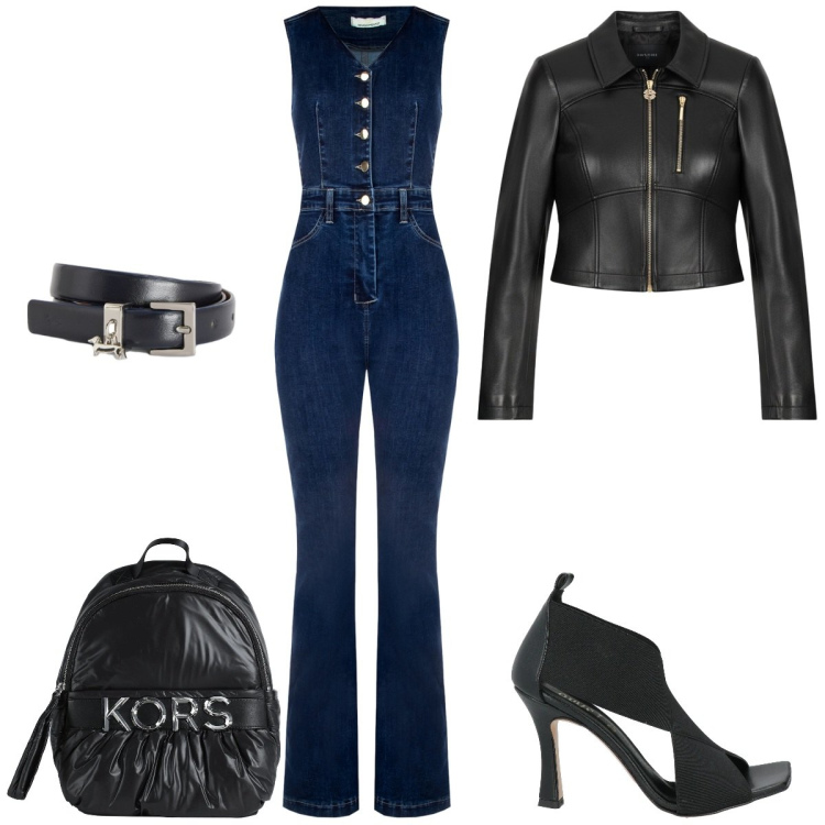 Outfit donna - Total look #2388795. Stile Rock per Serata fuori. Abbinamento con sandali in pelle, zaini, tute, giacche, cinture.