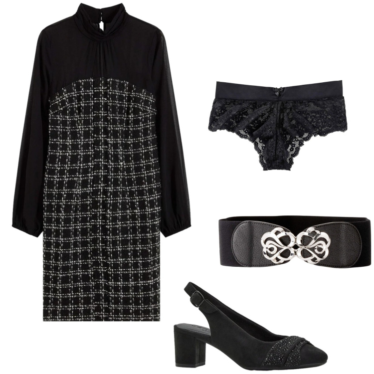 Outfit donna - Maniche di chiffon. Stile Boho per Serata fuori. Abbinamento con culotte, cinture, vestiti corti, décolleté.