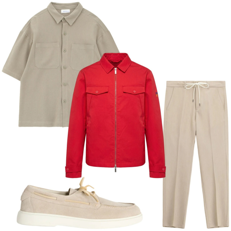 Outfit uomo - Giacca vivace. Stile Casual per Tutti i giorni. Abbinamento con pantaloni, camicie a manica corta, scarpe stringate, cappotti.