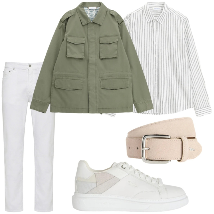 Outfit uomo - Giacca multitasking. Stile Casual per Tutti i giorni. Abbinamento con cappotti, camicie, sneakers, cinture, pantaloni.