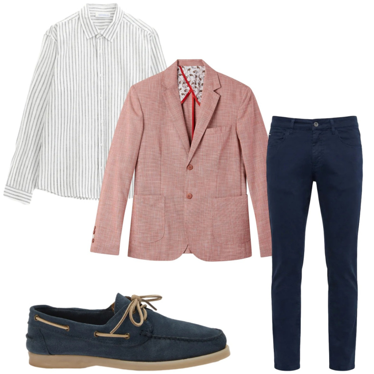 Outfit uomo - Mocassini con lacci. Stile Trendy per Tutti i giorni. Abbinamento con giacche, camicie, pantaloni, scarpe stringate.