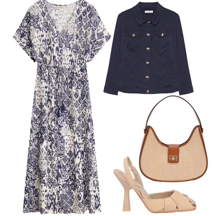 Outfit donna - C\'e\' ancora domani. Stile Vintage retrò per Serata fuori. Abbinamento con décolleté, vestiti lunghi, blazer, borse a spalla.