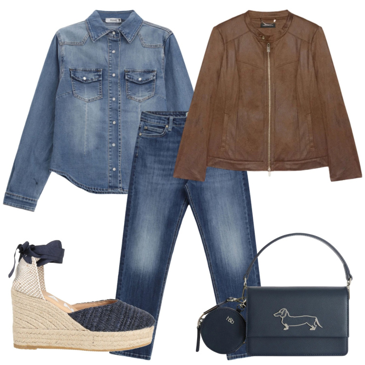 Outfit donna - Cerimonia. Stile Chic per Cerimonia. Abbinamento con espadrillas, blazer, jeans, camicie, borse a tracolla.