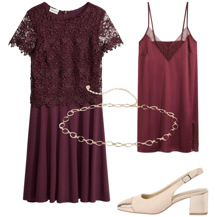 Outfit donna - Boho. Stile Boho per Cerimonia. Abbinamento con vestiti midi/longuette, sottovesti, cinture, décolleté.