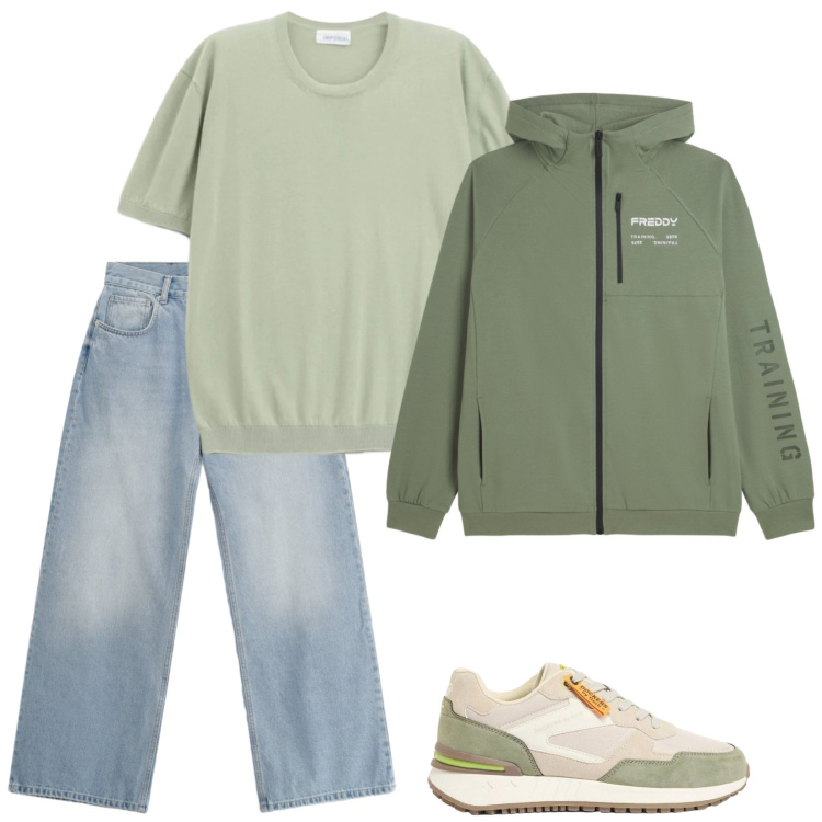 Outfit uomo - Idea per il quotidiano. Stile Casual per Tutti i giorni. Abbinamento con sneakers, jeans, t-shirt, felpe con cappuccio.