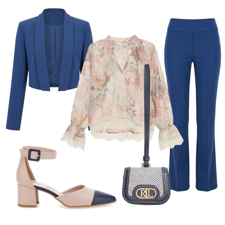 Outfit donna - Cerimonia di laurea. Stile Chic per Cerimonia. Abbinamento con pantaloni, bolero, bluse, pochette, décolleté.
