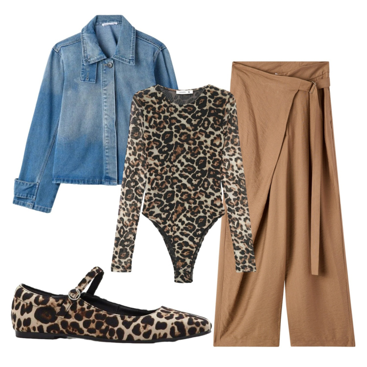 Outfit donna - Total look #2389688. Stile Etnico per Tutti i giorni. Abbinamento con ballerine, pantaloni, t-shirt, cappotti.