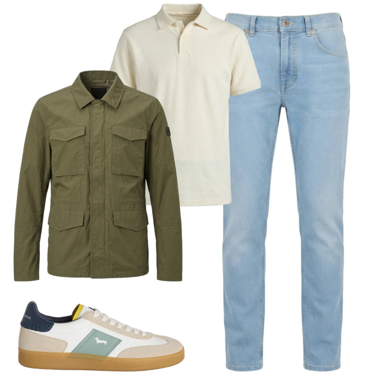 Outfit uomo - Ciry. Stile Urban per Tutti i giorni. Abbinamento con jeans, polo, sneakers, cappotti.