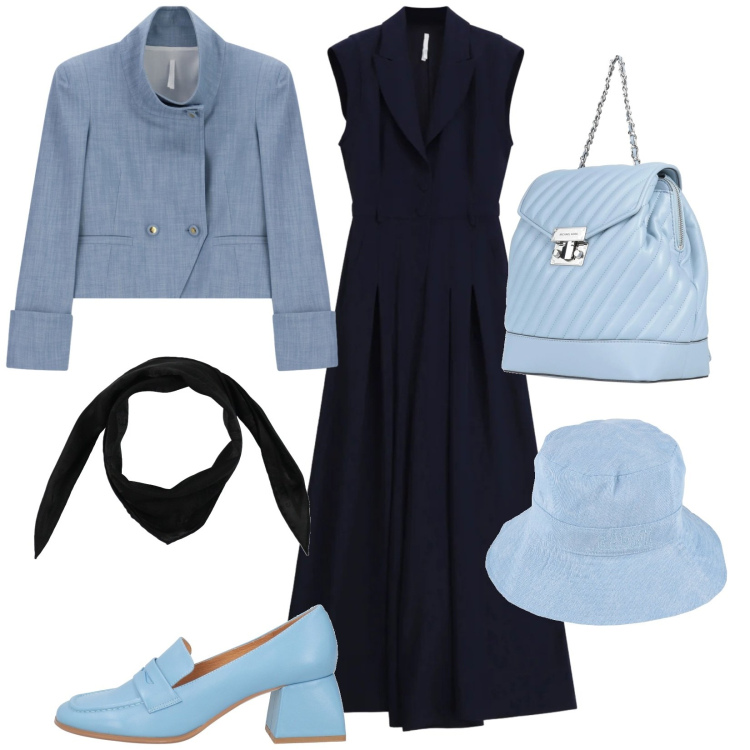 Outfit donna - Tuta e accessori. Stile Trendy per Serata fuori. Abbinamento con mocassini, zaini, sciarpe, cappelli, cappotti, tute.
