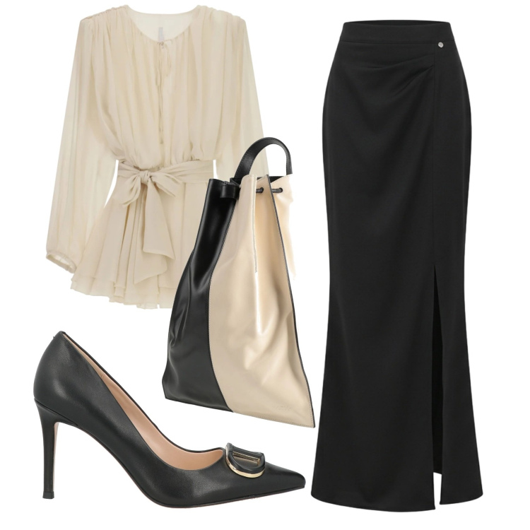 Outfit donna - Total look #2391079. Stile Chic per Cerimonia. Abbinamento con décolleté, zaini, vestiti corti, gonne lunghe.