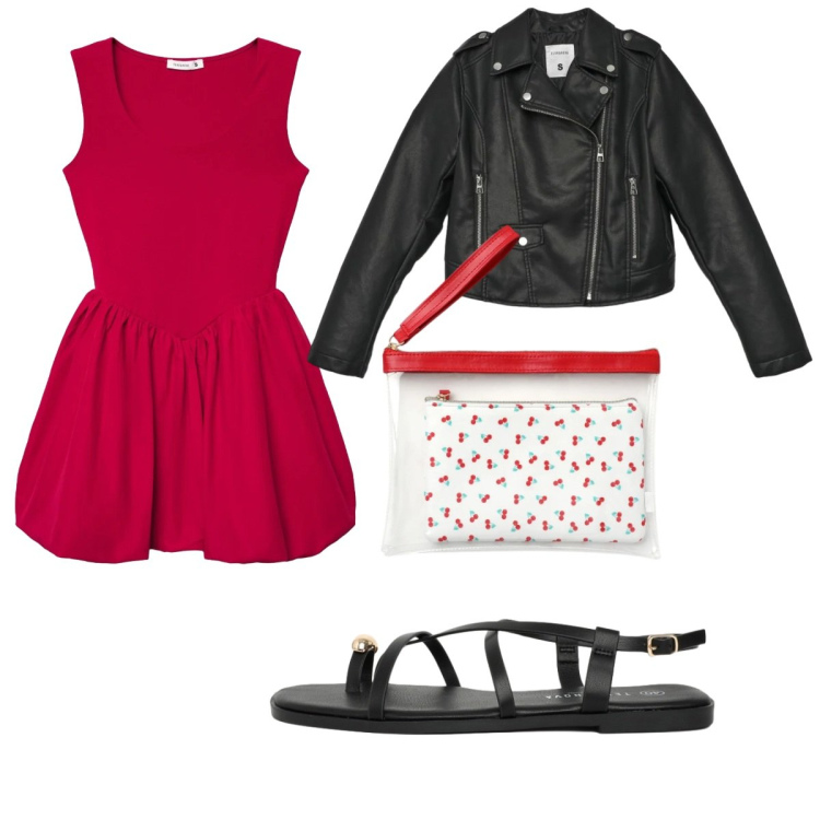 Outfit donna - Cerimonia giovane Terranova. Stile Trendy per Cerimonia. Abbinamento con giacche, vestiti corti, pochette, sandali.