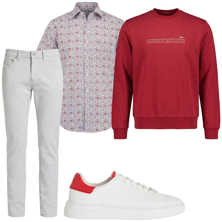 Outfit uomo - Camicia vintage. Stile Casual per Tutti i giorni. Abbinamento con felpe, pantaloni, sneakers, camicie a manica corta.