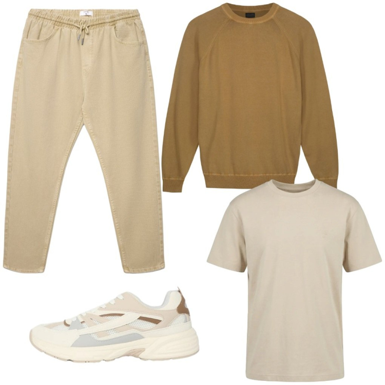 Outfit uomo - #veloce.mente. Stile Urban per Tutti i giorni. Abbinamento con sneakers, pantaloni, t-shirt, maglieria.