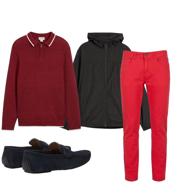 Outfit uomo - Total look #2391940. Stile Urban per Tutti i giorni. Abbinamento con giacche, maglieria, scarpe stringate, pantaloni.