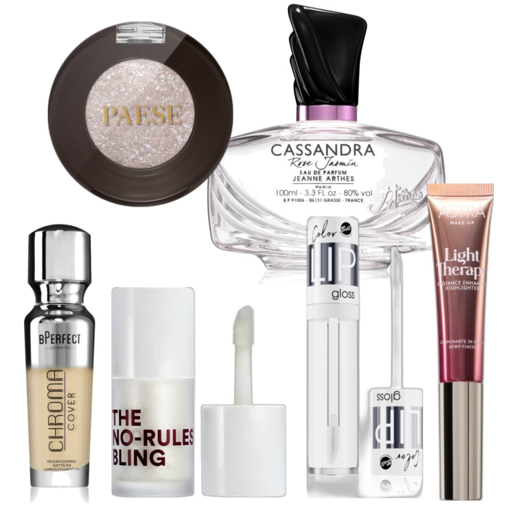 Outfit donna - Makeup silver. Abbinamento con fondotinta, ombretti, ombretti, profumi, gloss, blush.
