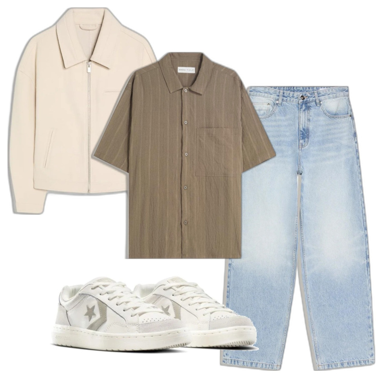 Outfit hombre - Urban style. Estilo Urban para Todos los días. Combinación con sneakers, camisas de manga corta, vaqueros, chaquetas.