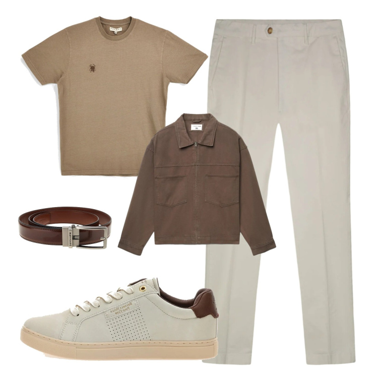 Outfit uomo - Easy time. Stile Casual per Tutti i giorni. Abbinamento con cappotti, sneakers, pantaloni, cinture, t-shirt.
