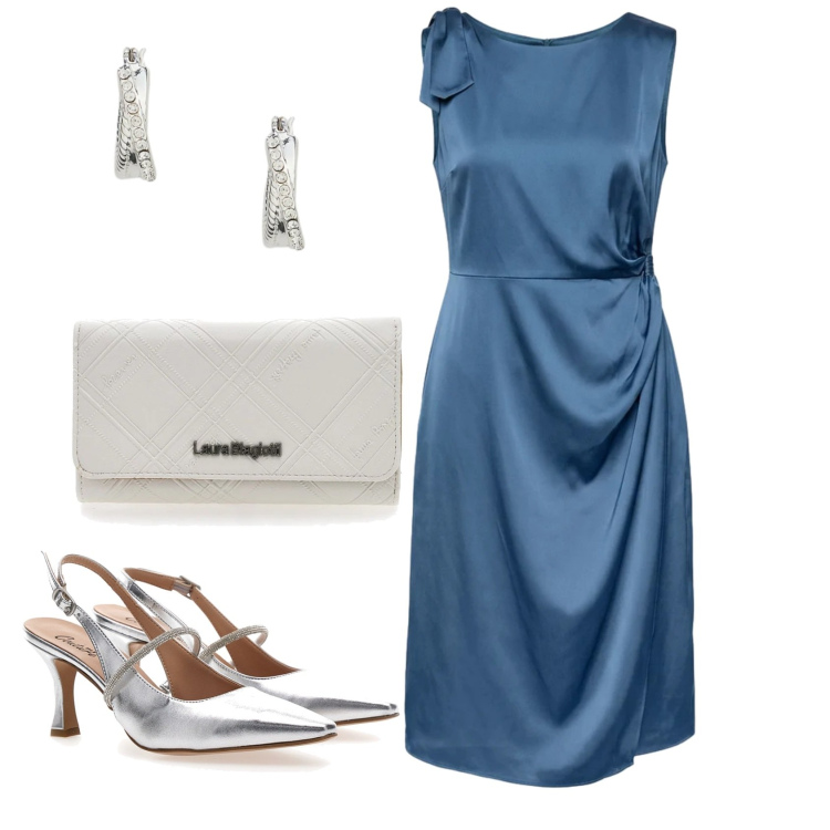 Outfit donna - Total look #2392826. Stile Chic per Serata fuori. Abbinamento con vestiti, orecchini, portafogli, décolleté.