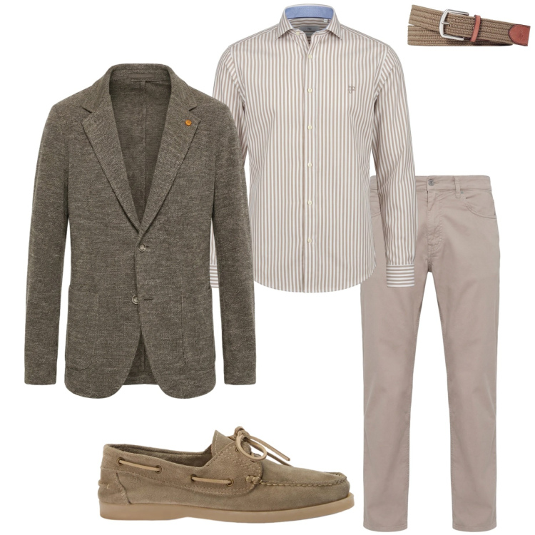 Outfit uomo - In ufficio. Stile Business/Elegante per Ufficio. Abbinamento con pantaloni, scarpe stringate, camicie, giacche, cinture.