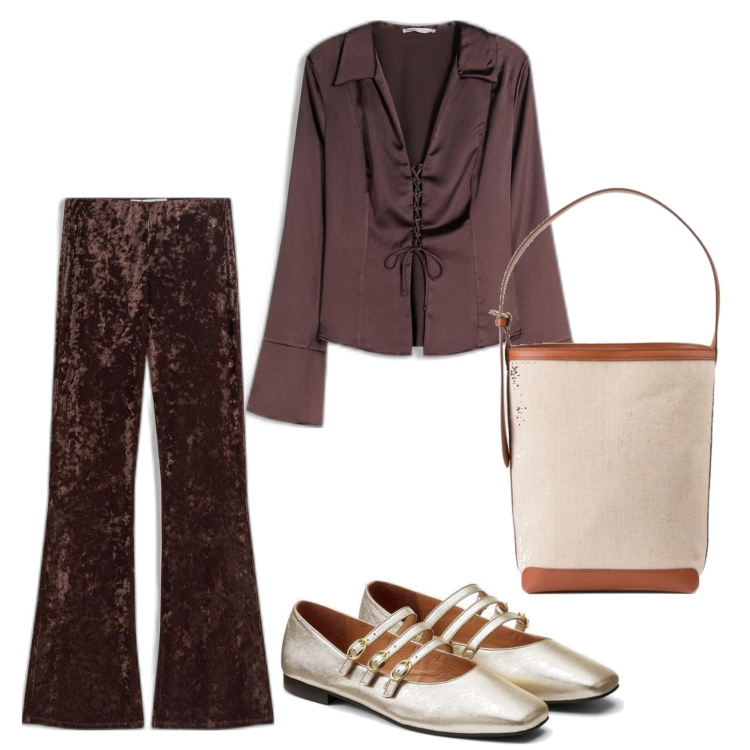 Outfit mujer - Bohemian. Estilo Boho para Todos los días. Combinación con bolsos saco, bailarinas, camisas, pantalones.