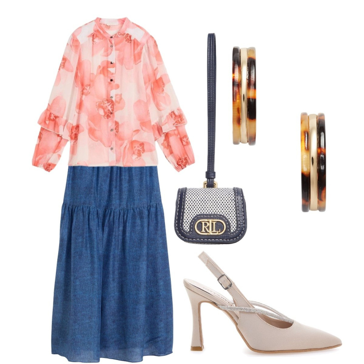 Outfit donna - Seta e chiffon per i diciotto. Stile Bon Ton per Cerimonia. Abbinamento con gonne lunghe, camicie, orecchini, pochette, décolleté.