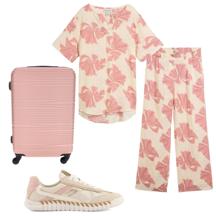 Outfit donna - Total look #2393514. Stile Basic per Tutti i giorni. Abbinamento con pantaloni, bluse, sneakers, valigie.