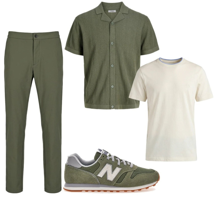 Outfit uomo - 16. Cerimonia teen. Stile Urban per Cerimonia. Abbinamento con camicie a manica corta, t-shirt, pantaloni, sneakers.