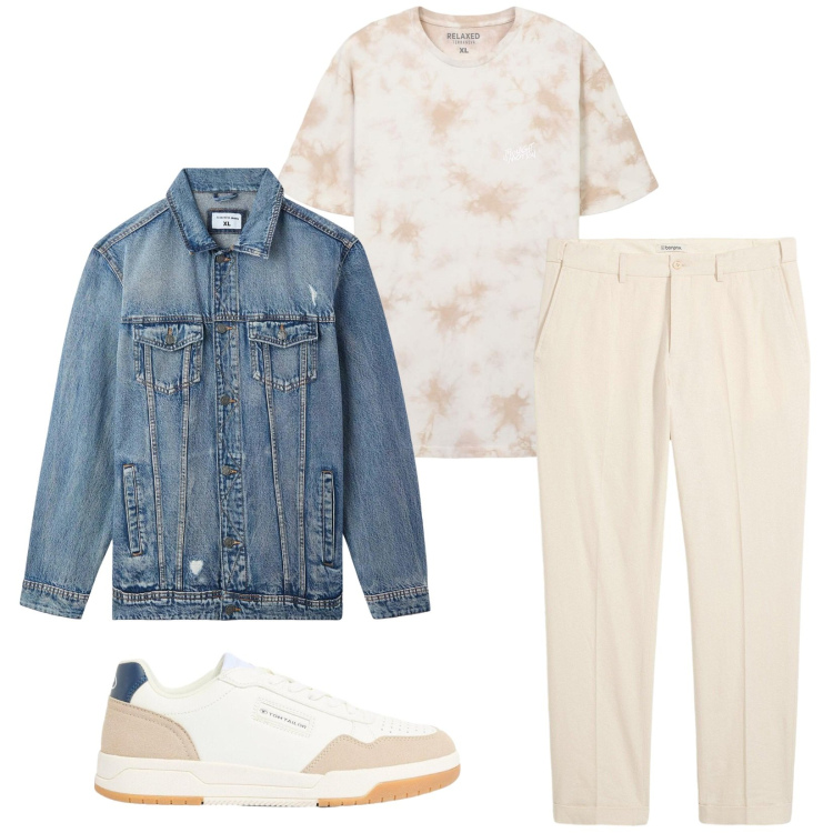 Outfit uomo - Total look #2393788. Stile Casual per Tutti i giorni. Abbinamento con pantaloni, sneakers, giacche, t-shirt.