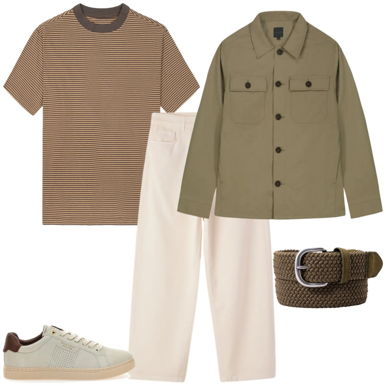 Outfit uomo - Teens. Stile Casual per Tutti i giorni. Abbinamento con pantaloni, sneakers, cappotti, cinture, t-shirt.