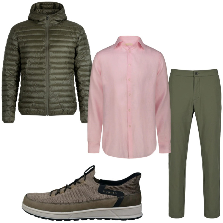 Outfit uomo - Giacca iconica. Stile Casual per Tutti i giorni. Abbinamento con pantaloni, piumini, camicie, sneakers.