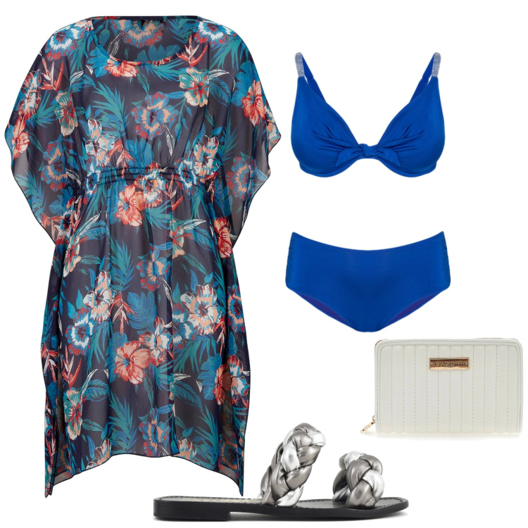 Outfit donna - Total look #2394495. Stile Basic per Mare. Abbinamento con vestiti da spiaggia, bikini, ciabatte, portafogli.