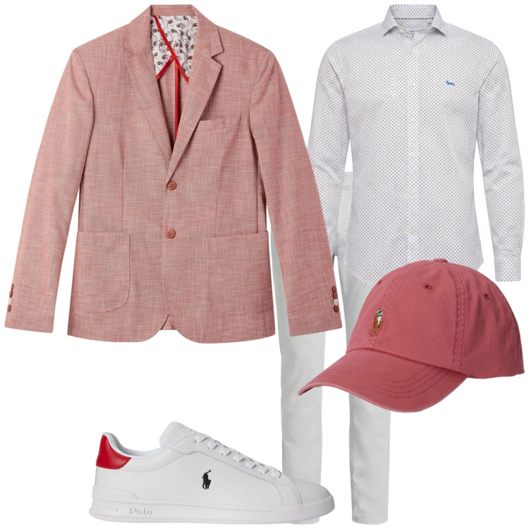 Outfit uomo - Aperitivo?. Stile Trendy per Tutti i giorni. Abbinamento con giacche, pantaloni, camicie, sneakers, cappelli con visiera.