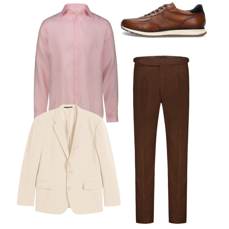 Outfit uomo - Total look. Stile Trendy per Tutti i giorni. Abbinamento con giacche, camicie, pantaloni, sneakers.