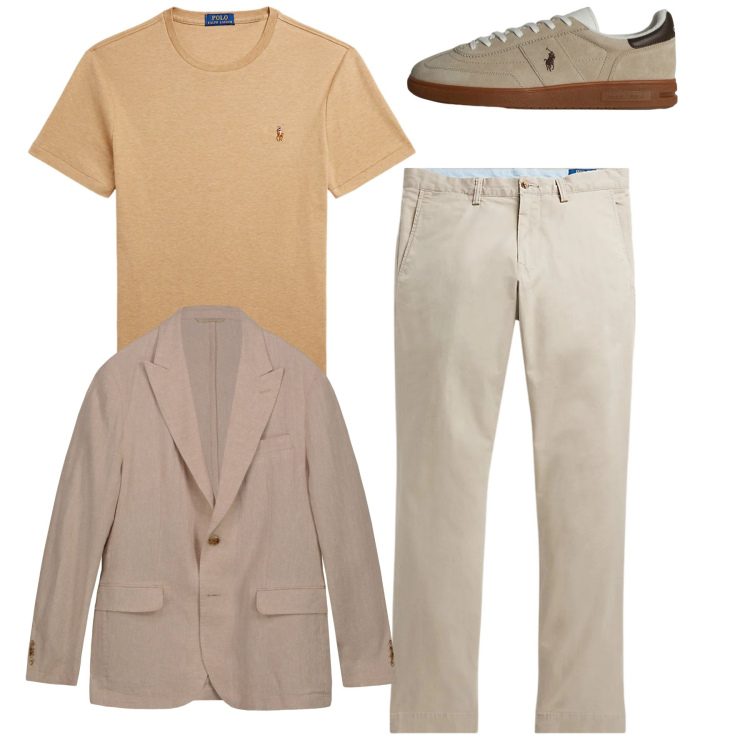 Outfit uomo - Total look. Stile Casual per Tutti i giorni. Abbinamento con pantaloni, t-shirt, sneakers, giacche.