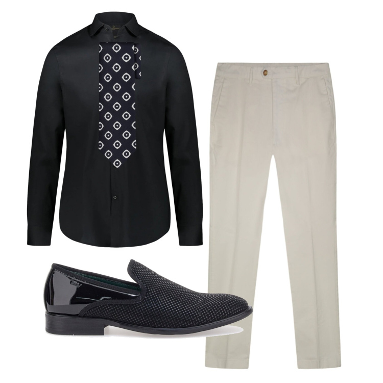 Outfit uomo - Total look #2395418. Stile Business/Elegante per Serata speciale. Abbinamento con camicie, pantaloni, cravatte, scarpe stringate.