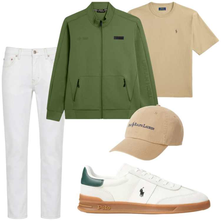 Outfit uomo - Total look #2395469. Stile Trendy per Tutti i giorni. Abbinamento con jeans, felpe, cappelli, t-shirt, sneakers.